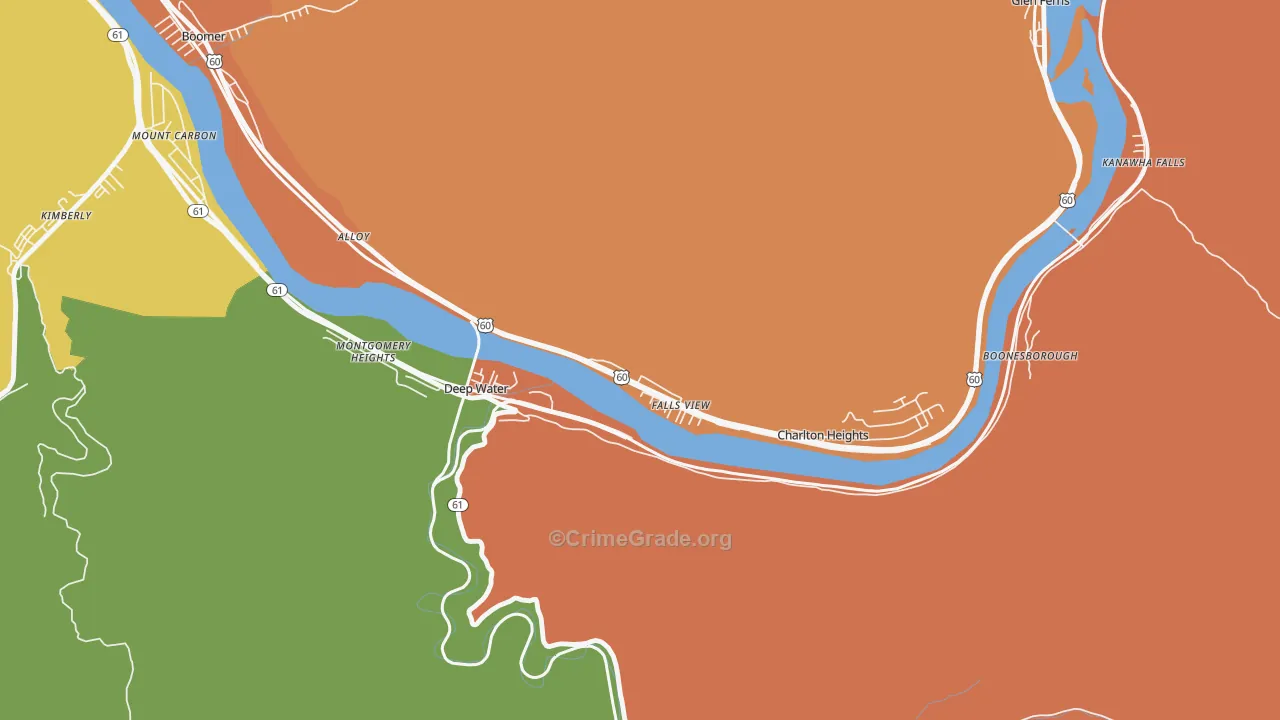 25002, WV Map of Theft Rates
