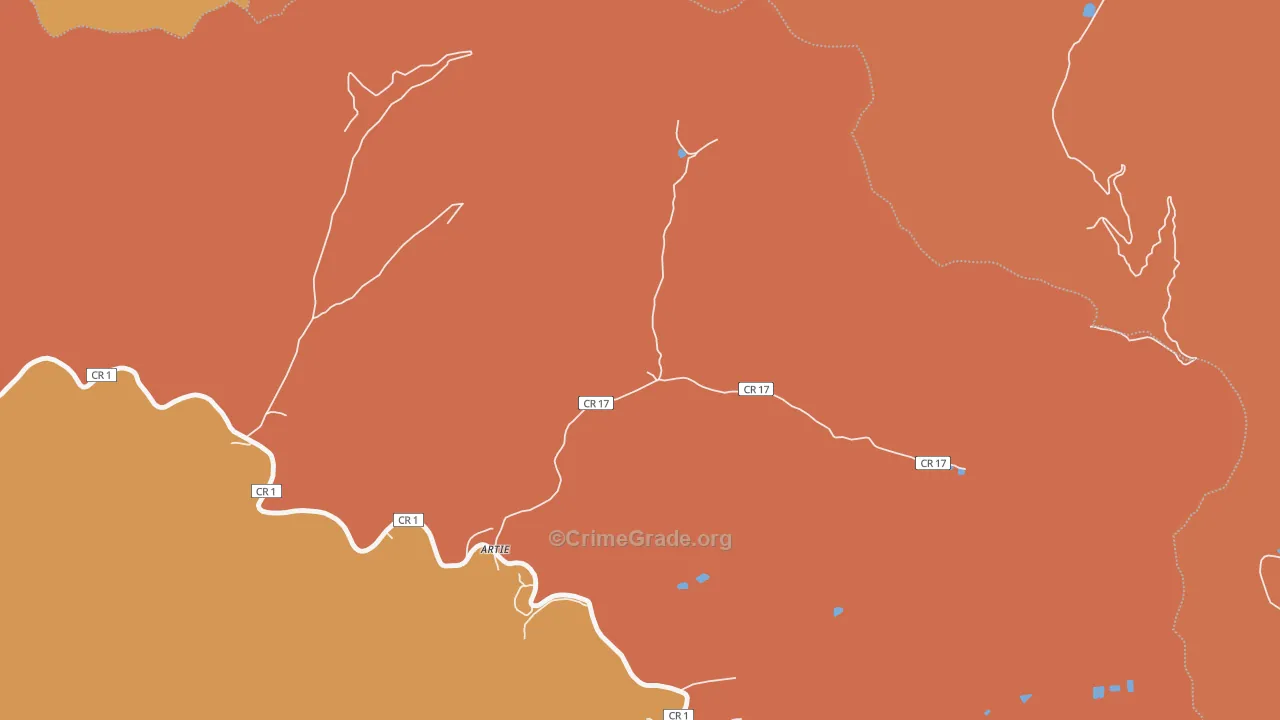 25008, WV Map of Theft Rates