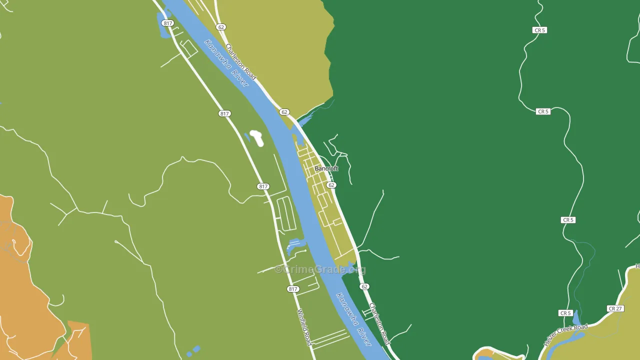 25011, WV Map of Theft Rates