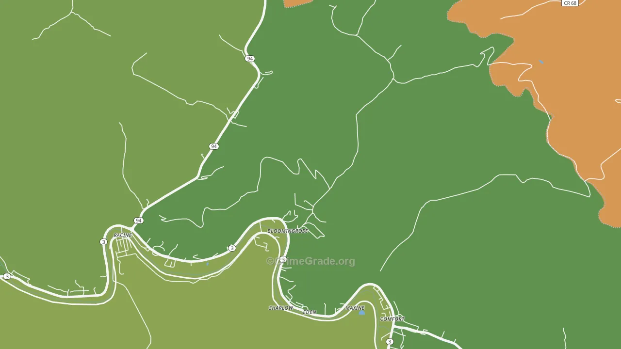 25024, WV Map of Theft Rates