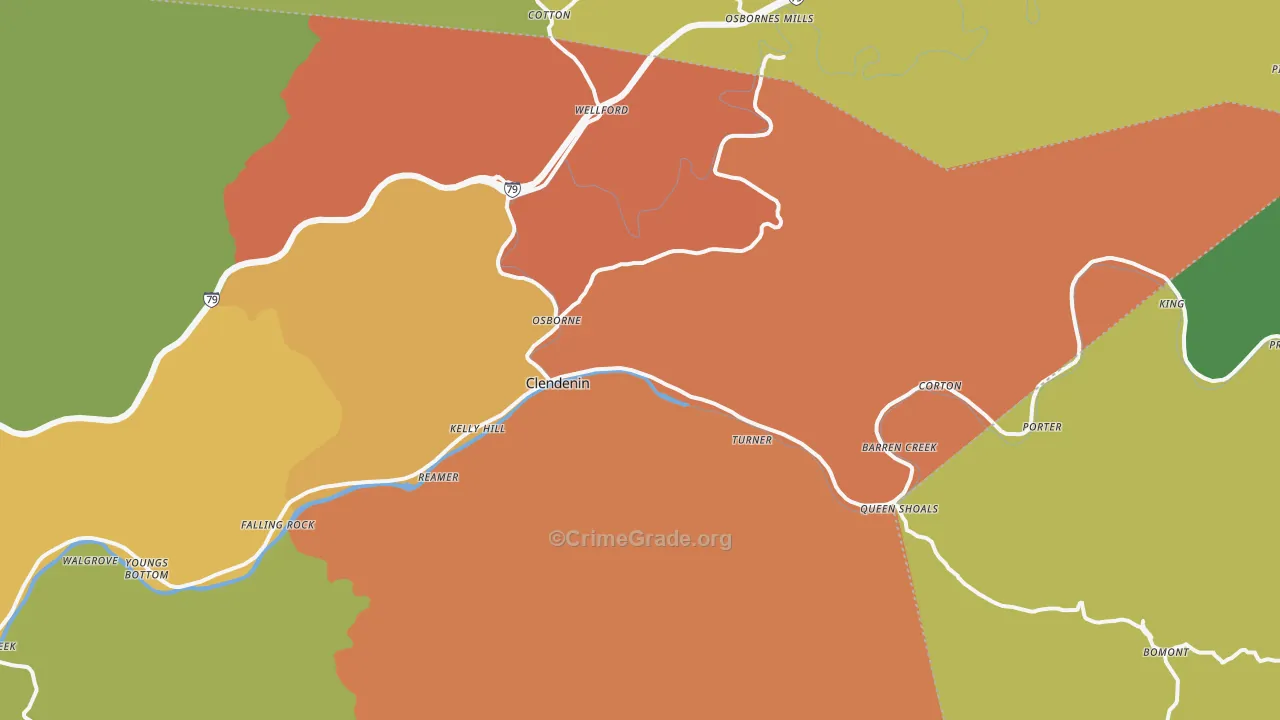 25045, WV Map of Theft Rates