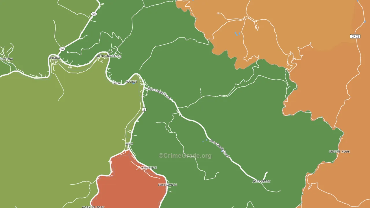 25049, WV Map of Theft Rates