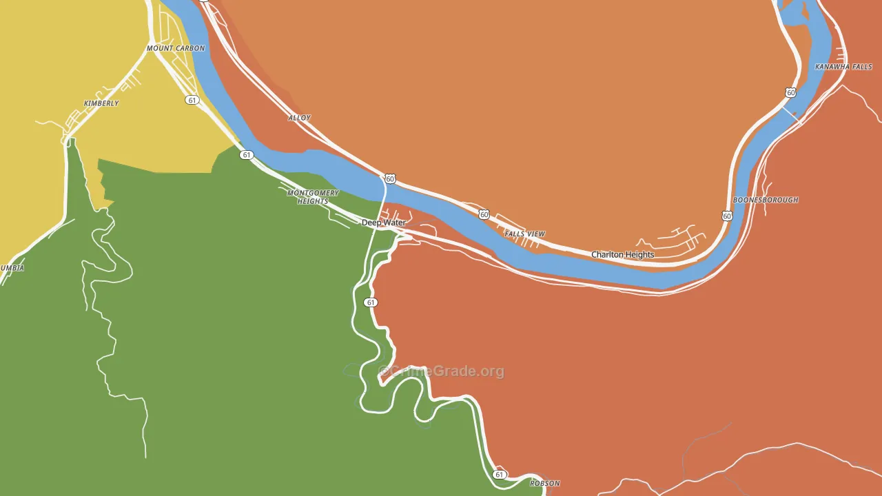 25057, WV Map of Theft Rates