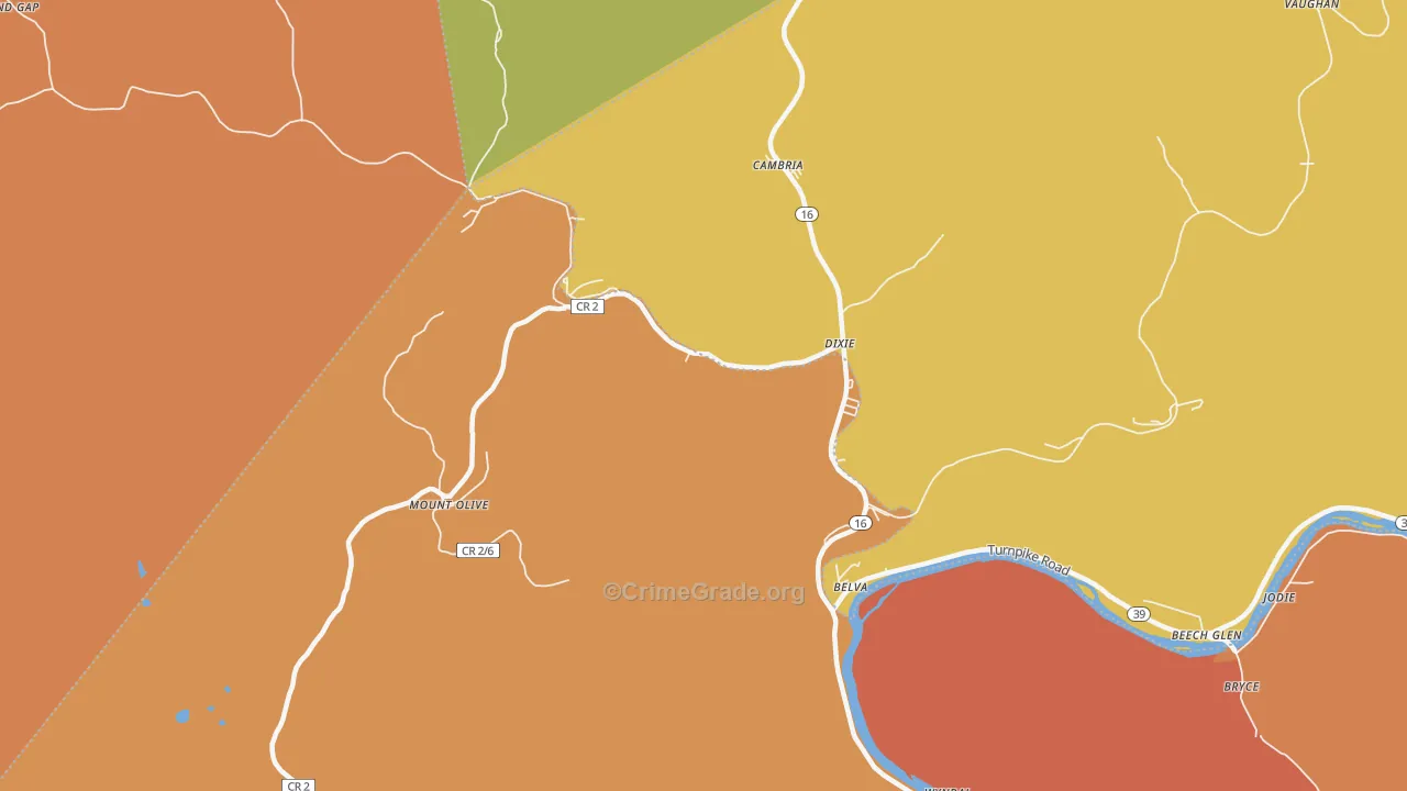 25059, WV Map of Theft Rates