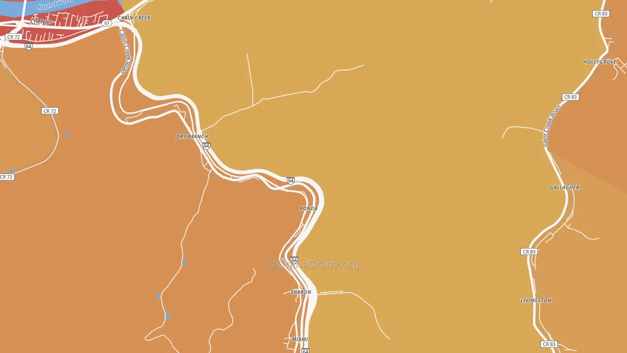 25061, WV Map of Theft Rates