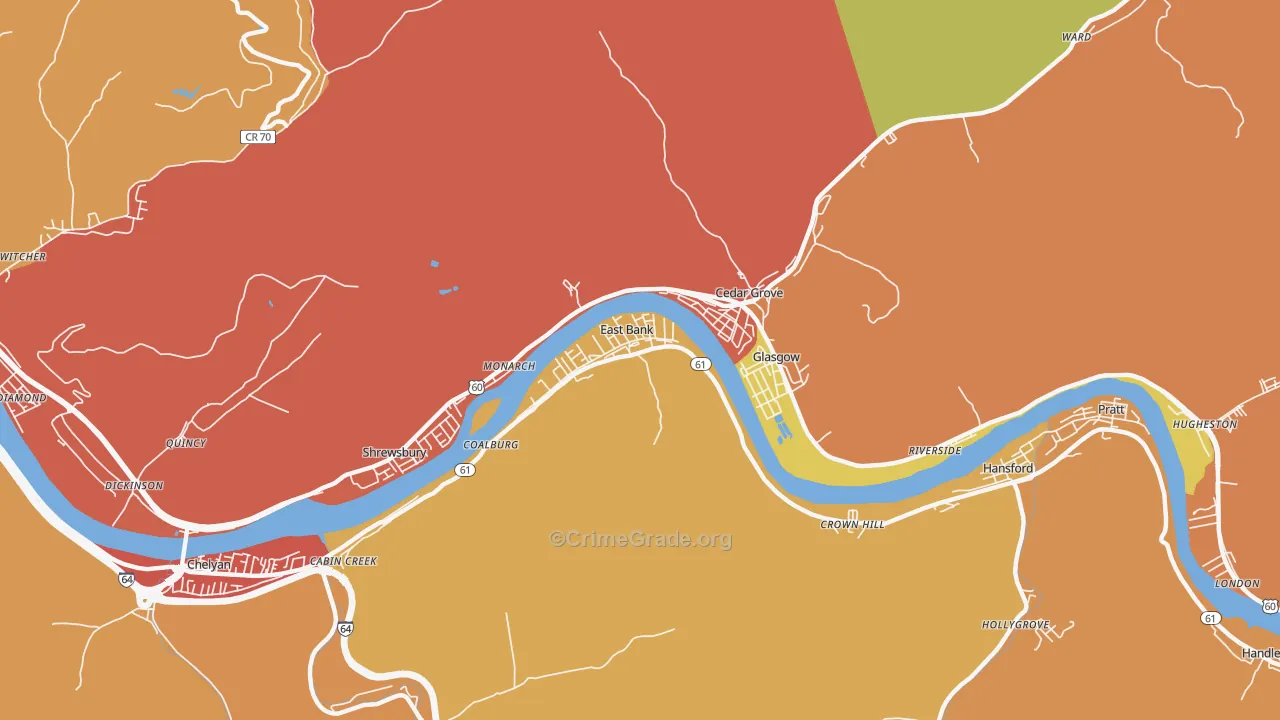 25067, WV Map of Theft Rates