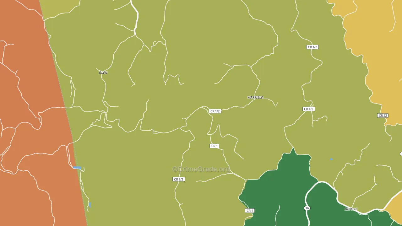 25088, WV Map of Theft Rates