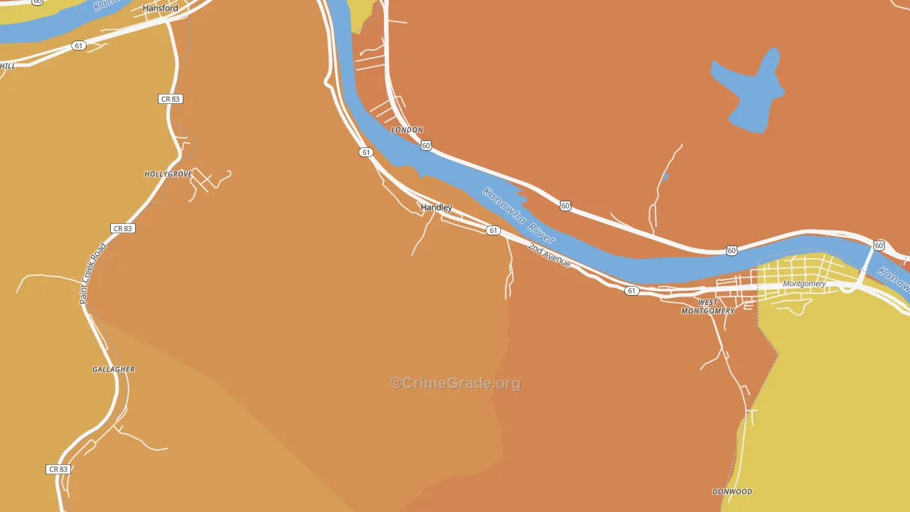 25102, WV Map of Theft Rates