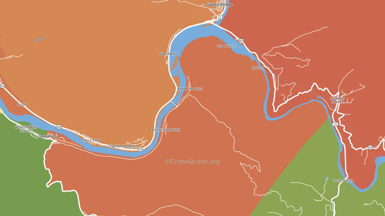 25115, WV Map of Theft Rates