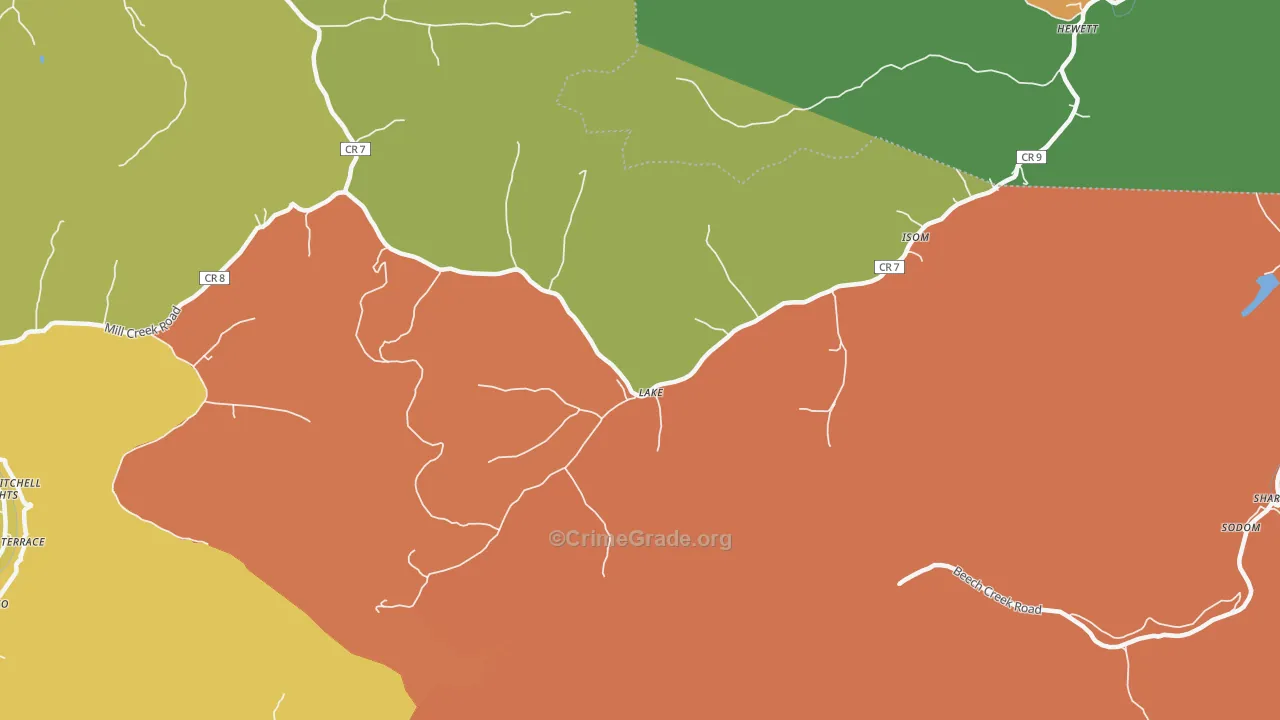 25121, WV Map of Theft Rates