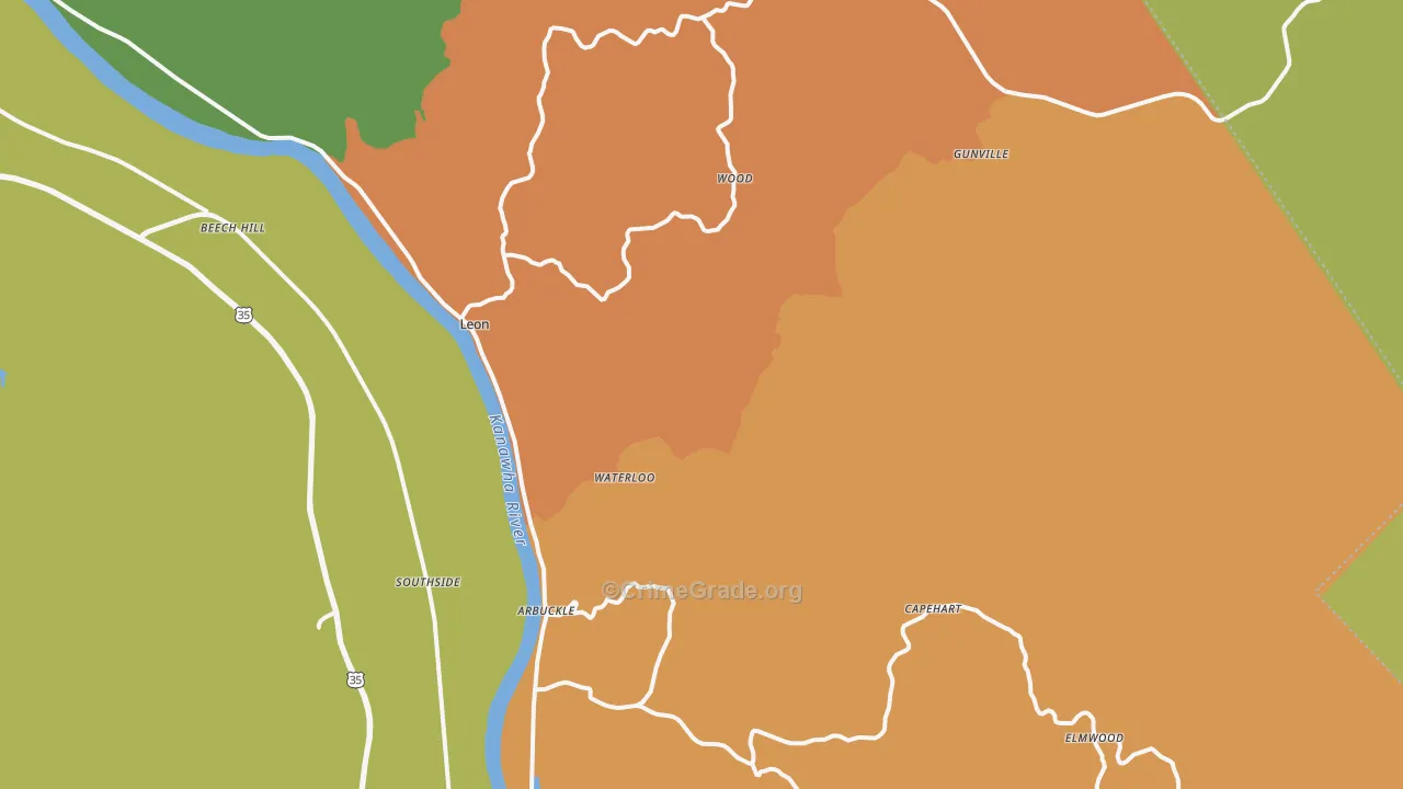 25123, WV Map of Theft Rates