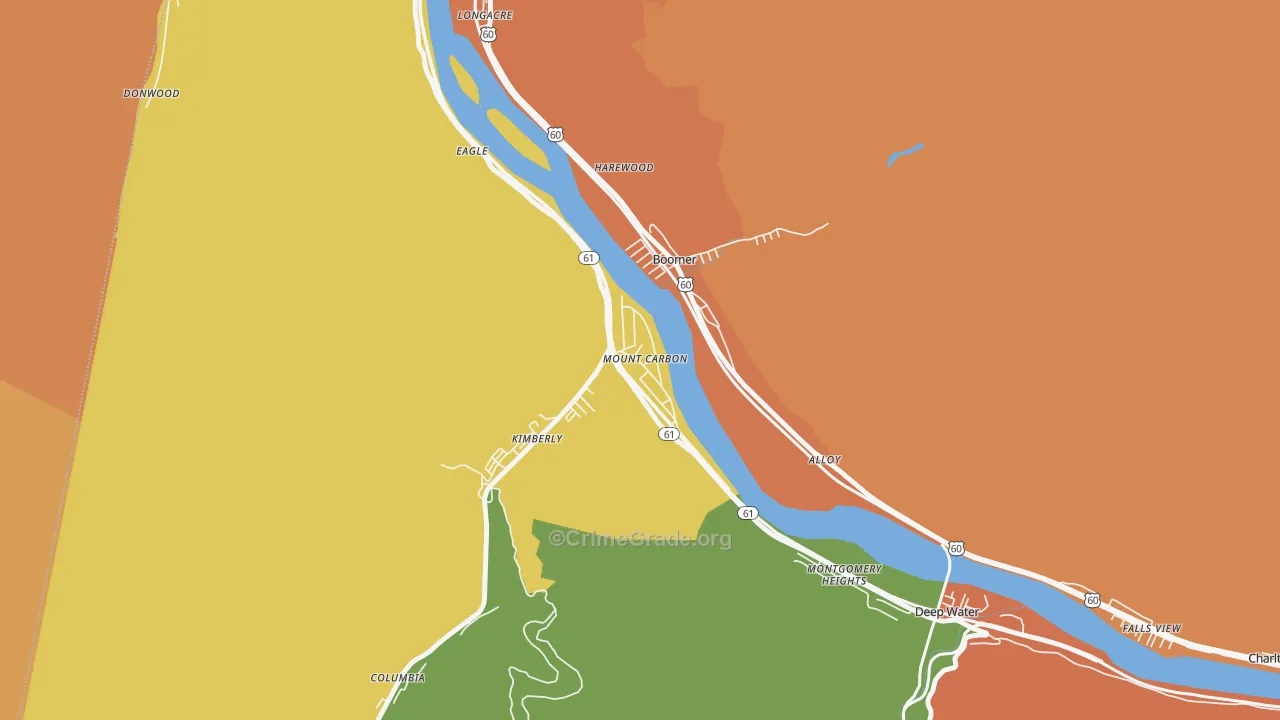 25139, WV Map of Theft Rates