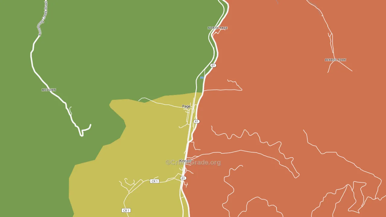 25152, WV Map of Theft Rates