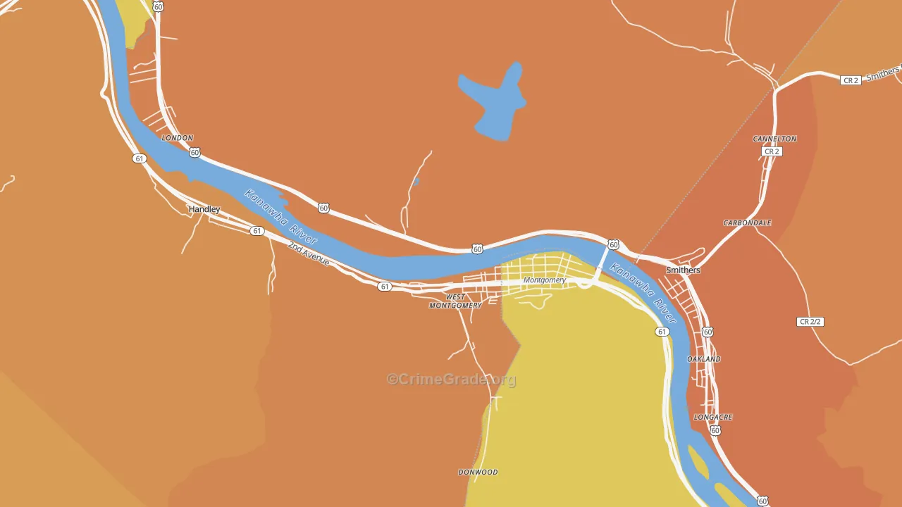 25156, WV Map of Theft Rates