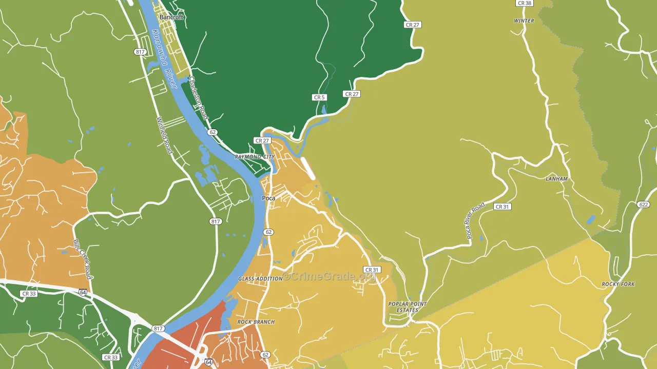 25159, WV Map of Theft Rates