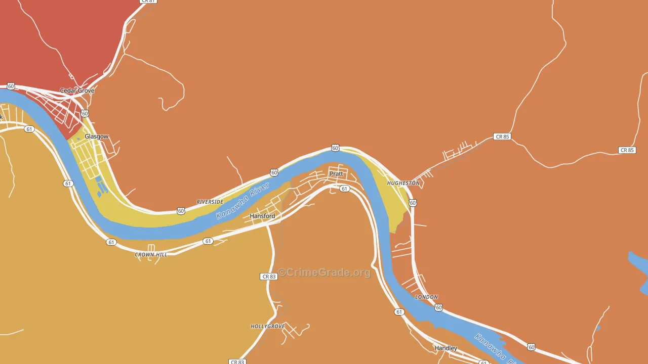 25162, WV Map of Theft Rates