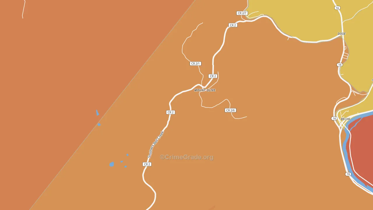 25185, WV Map of Theft Rates