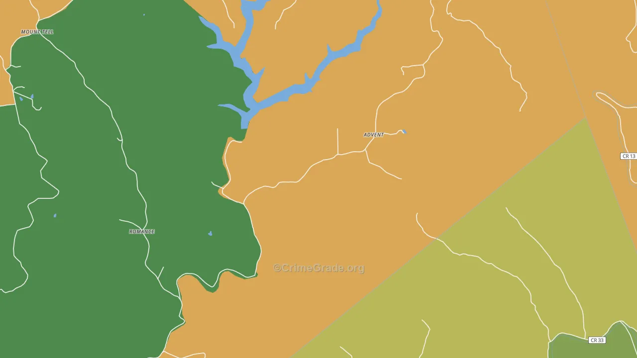 25231, WV Map of Theft Rates
