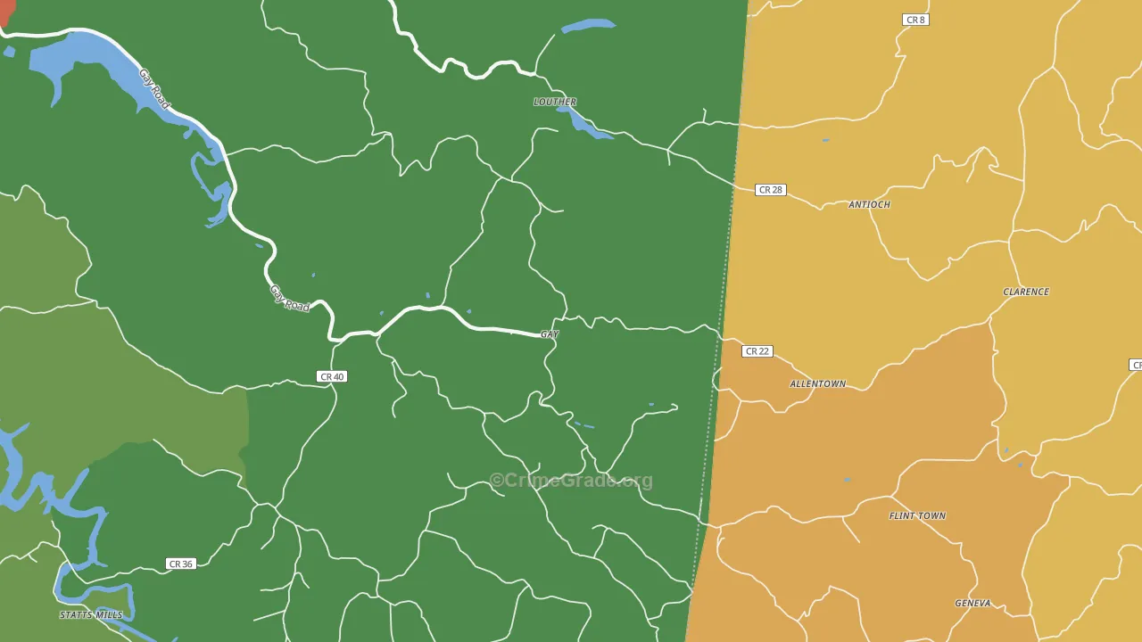 25244, WV Map of Theft Rates
