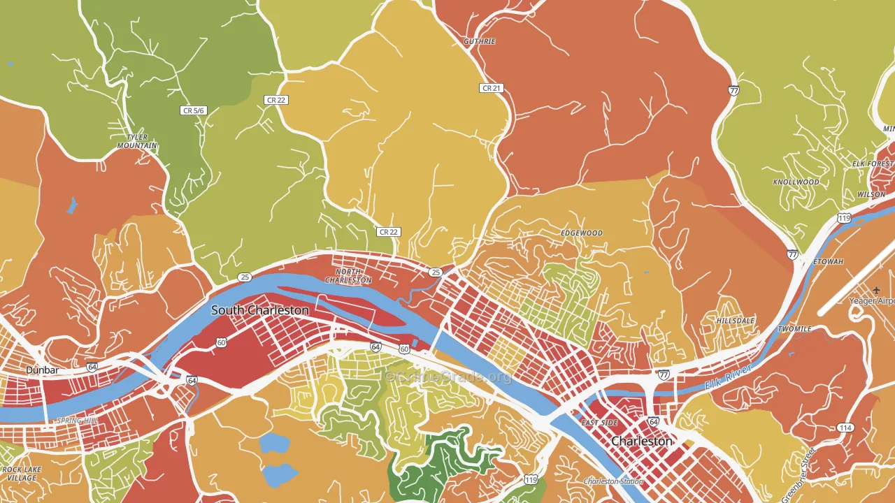 25387, WV Map of Theft Rates
