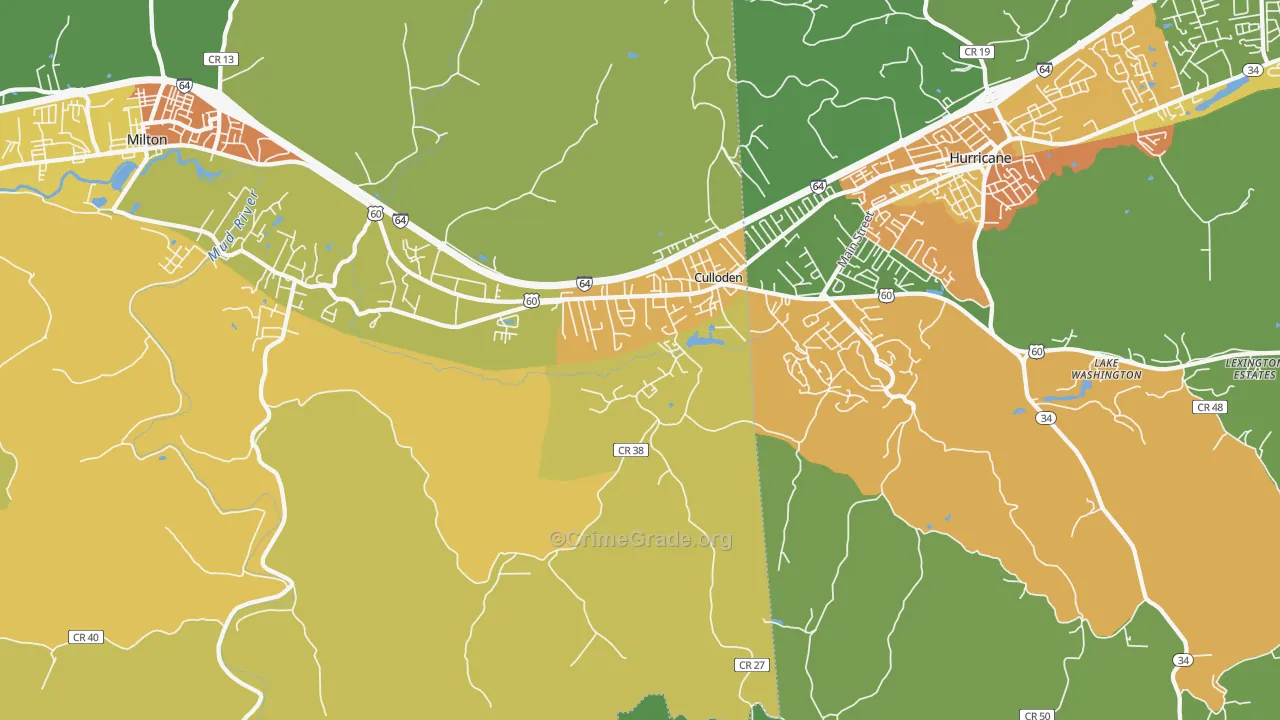 25510, WV Map of Theft Rates