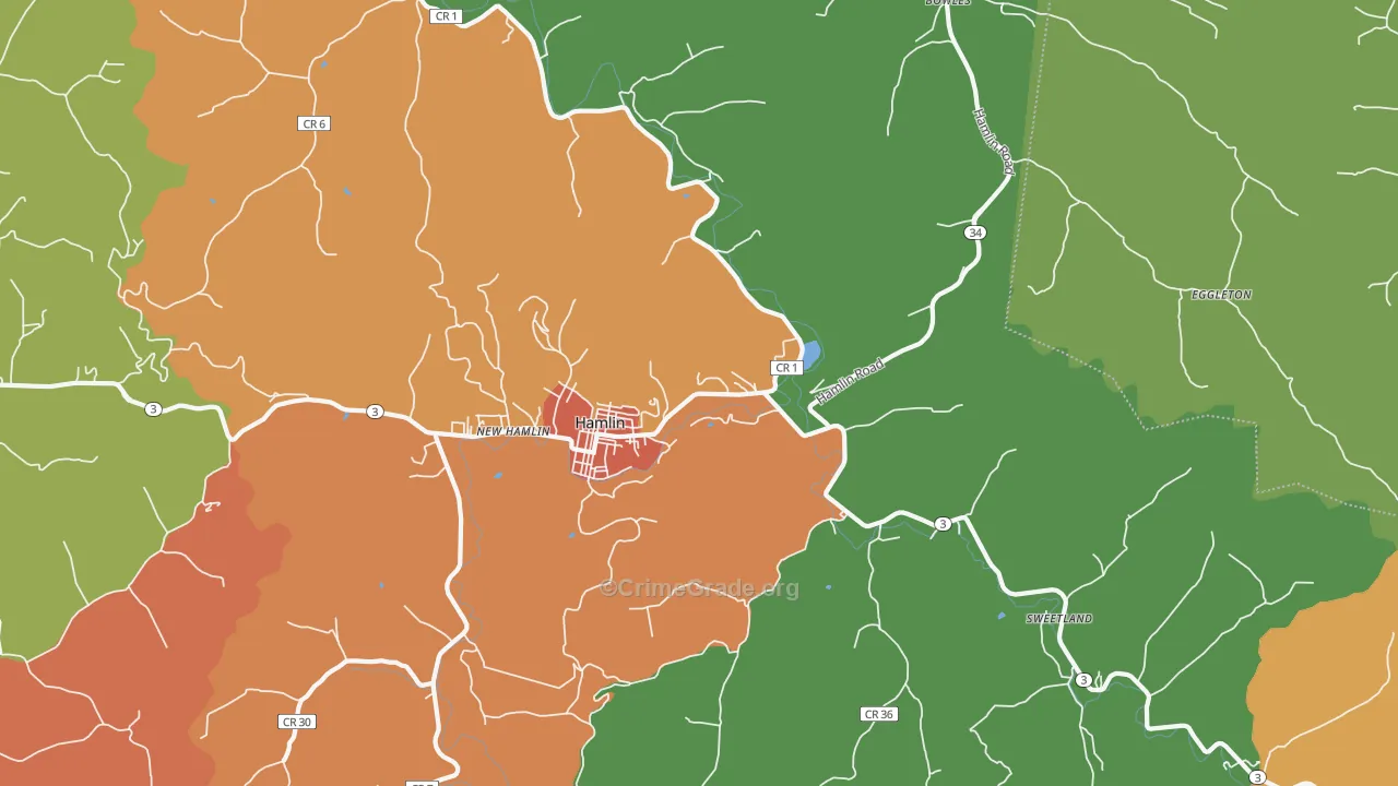 25523, WV Map of Theft Rates
