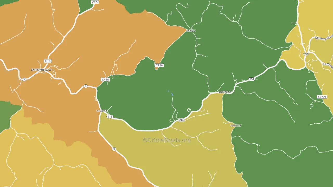 25573, WV Map of Theft Rates