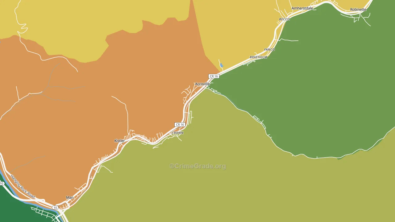 25606, WV Map of Theft Rates