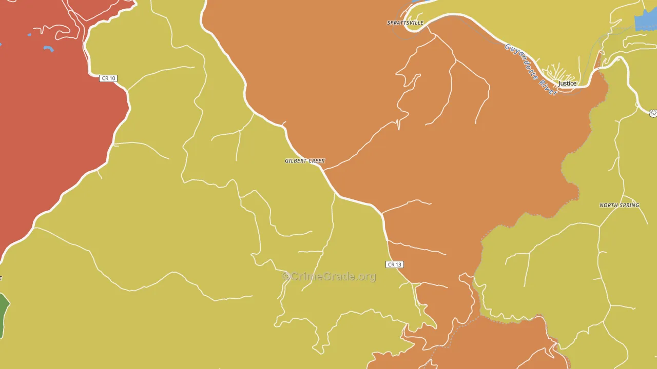 25608, WV Map of Theft Rates