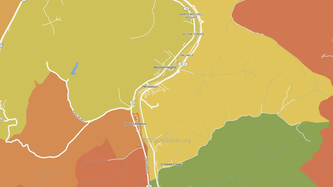25624, WV Map of Theft Rates