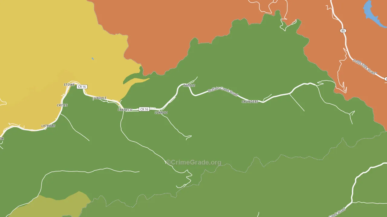 25630, WV Map of Theft Rates