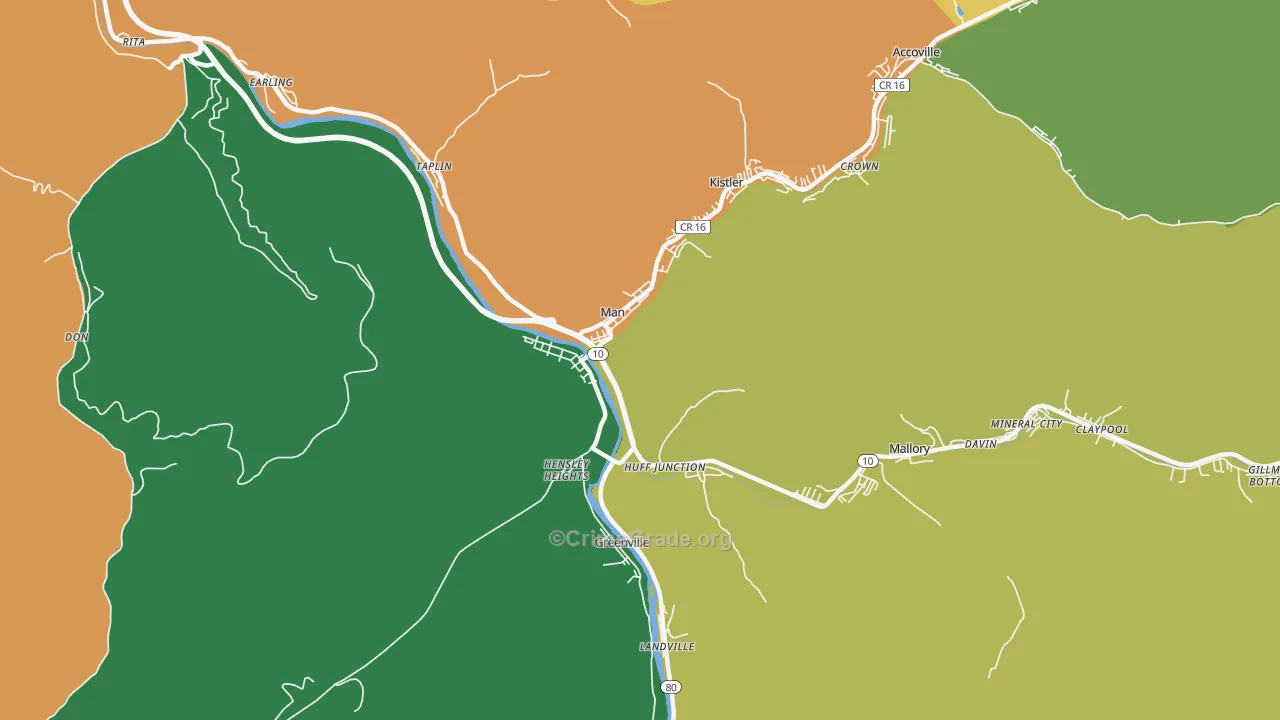 25635, WV Map of Theft Rates
