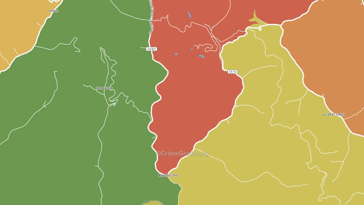 25651, WV Map of Theft Rates