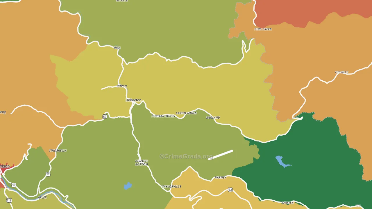 25670, WV Map of Theft Rates