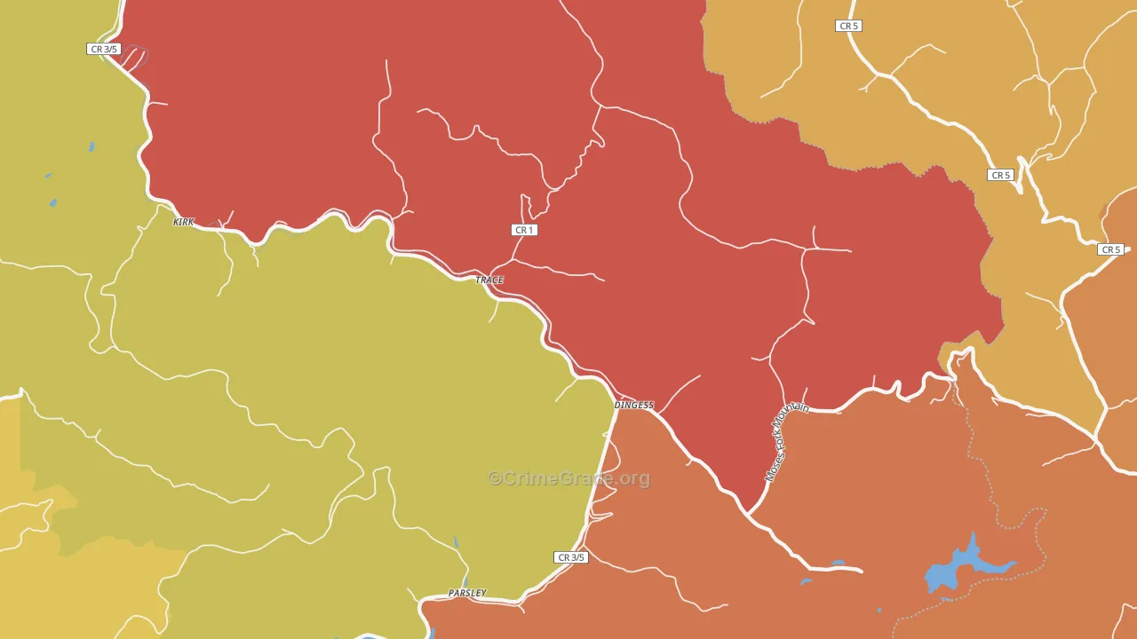 25671, WV Map of Theft Rates