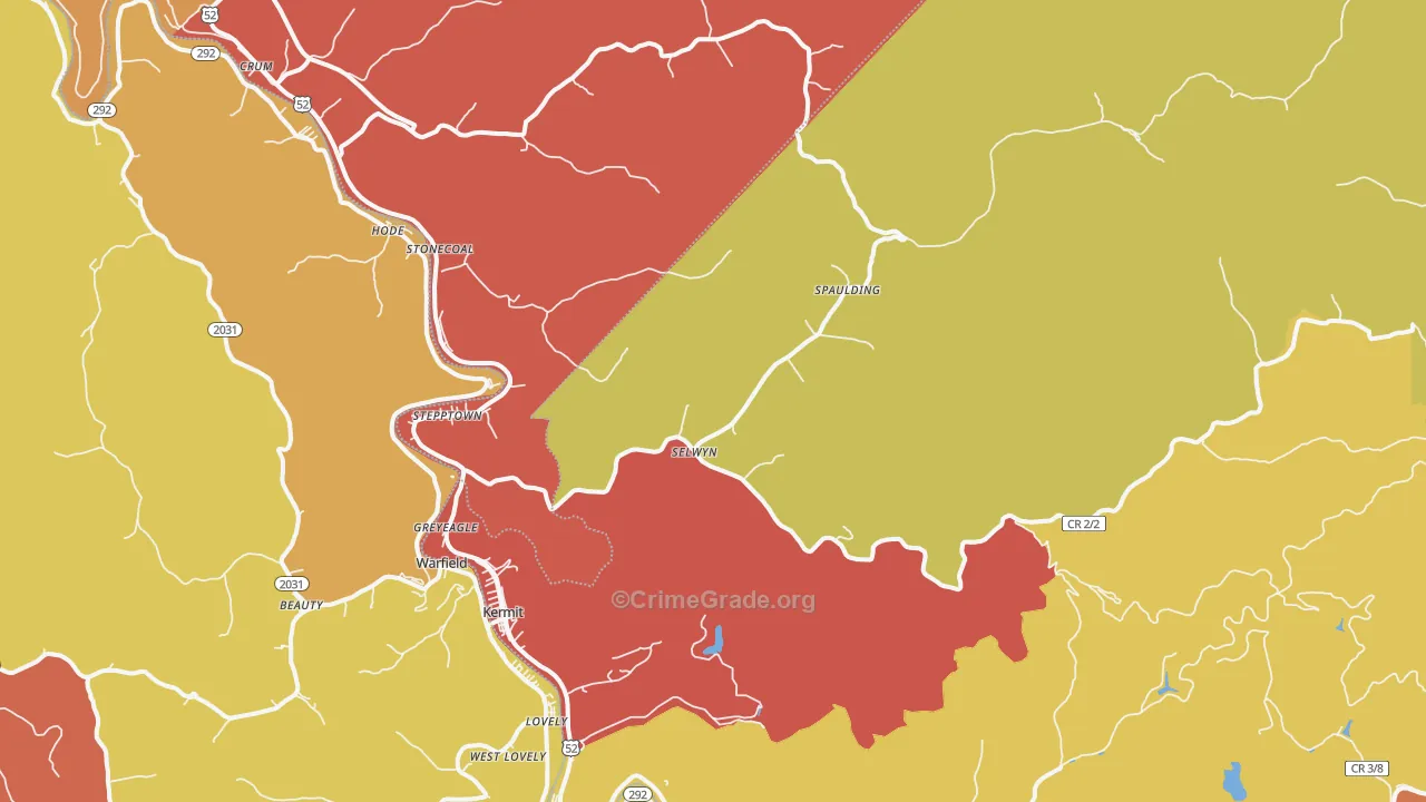 25674, WV Map of Theft Rates