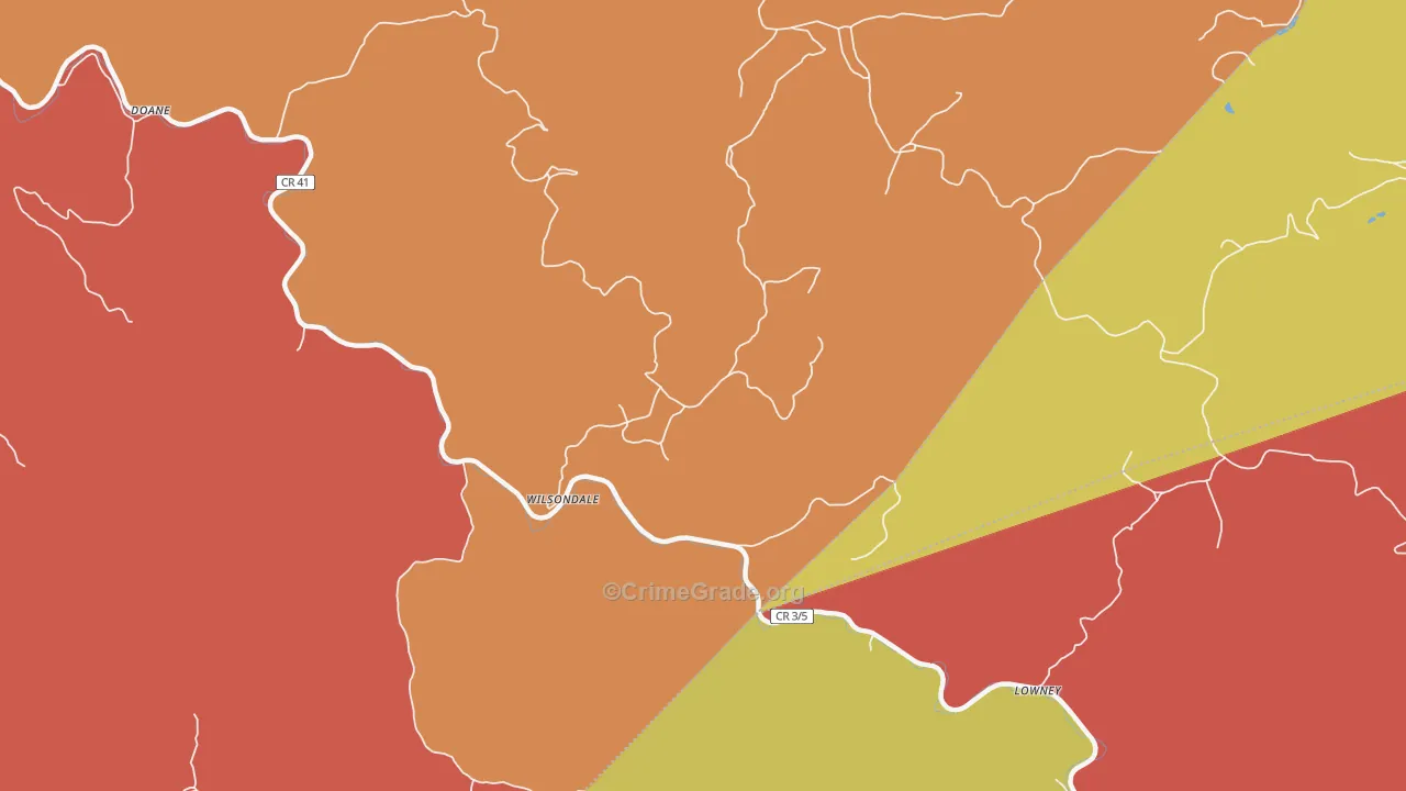 25699, WV Map of Theft Rates