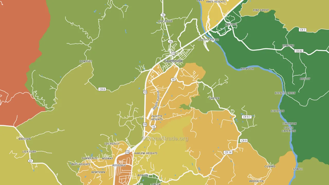 25840, WV Map of Theft Rates