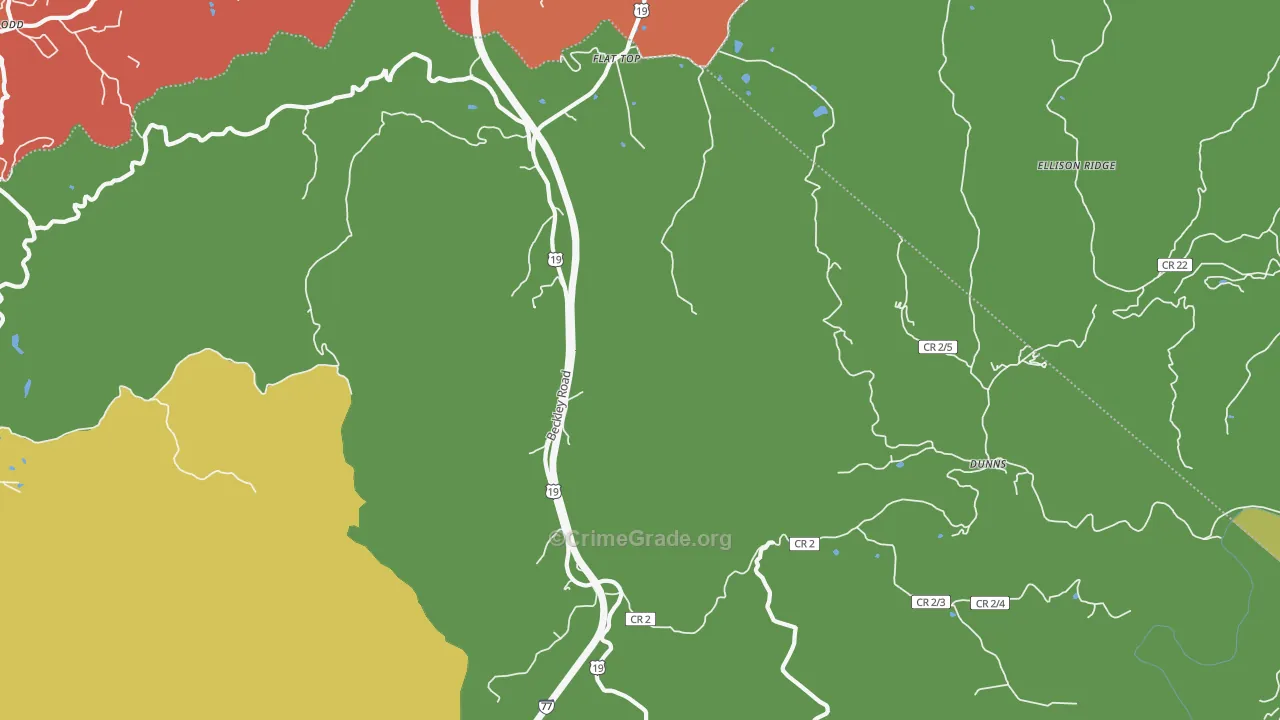 25841, WV Map of Theft Rates