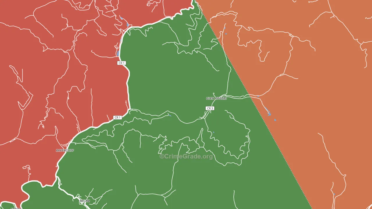 25848, WV Map of Theft Rates
