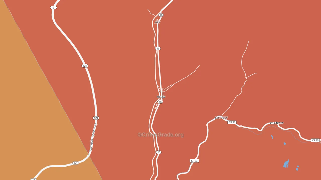 25853, WV Map of Theft Rates