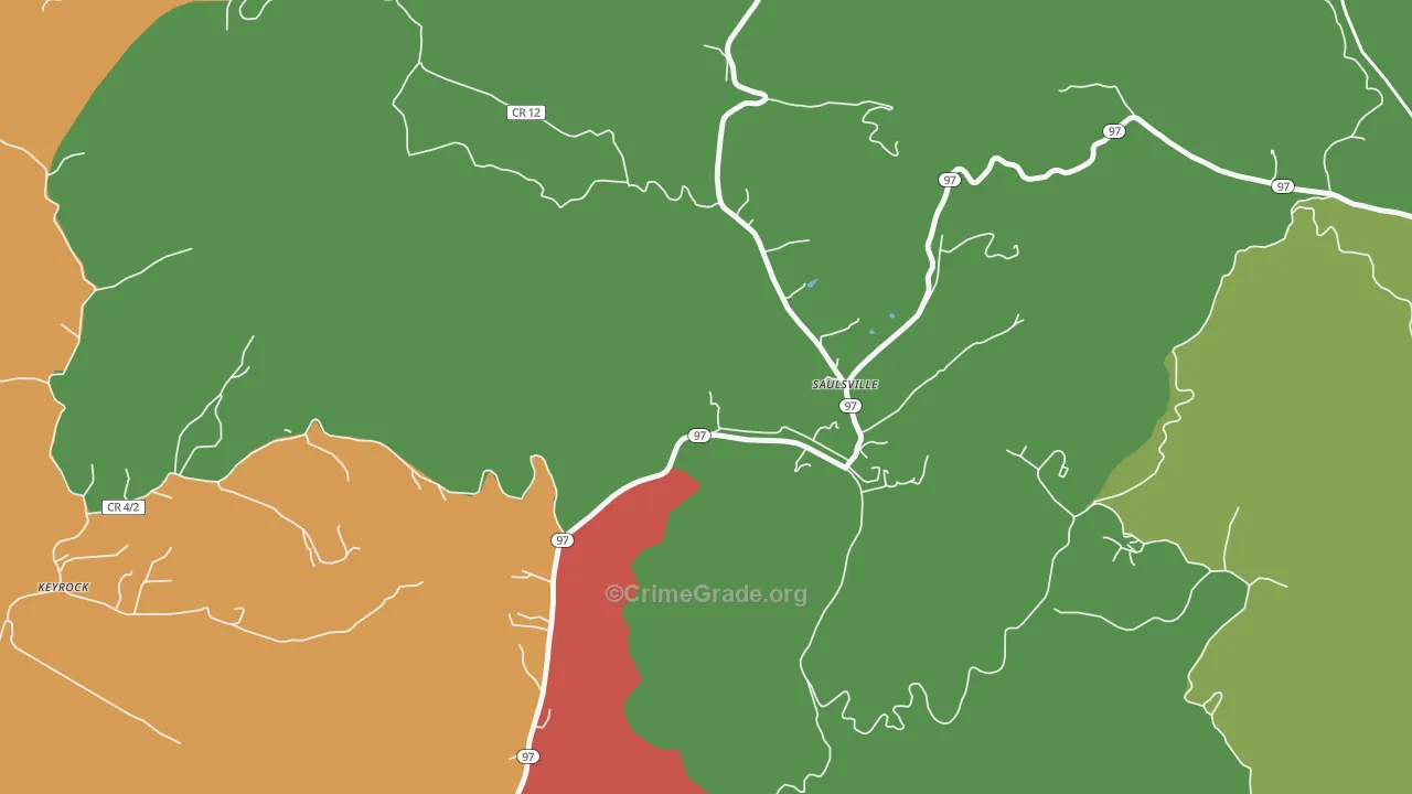 25876, WV Map of Theft Rates