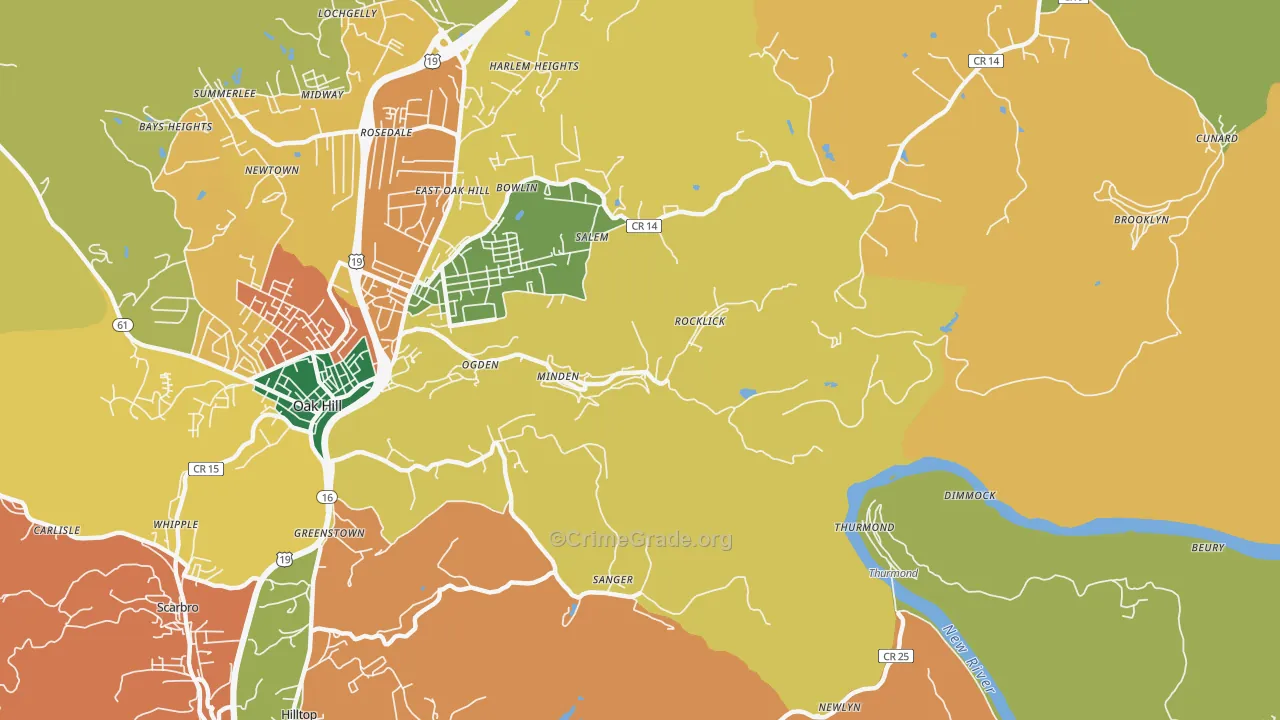 25879, WV Map of Theft Rates