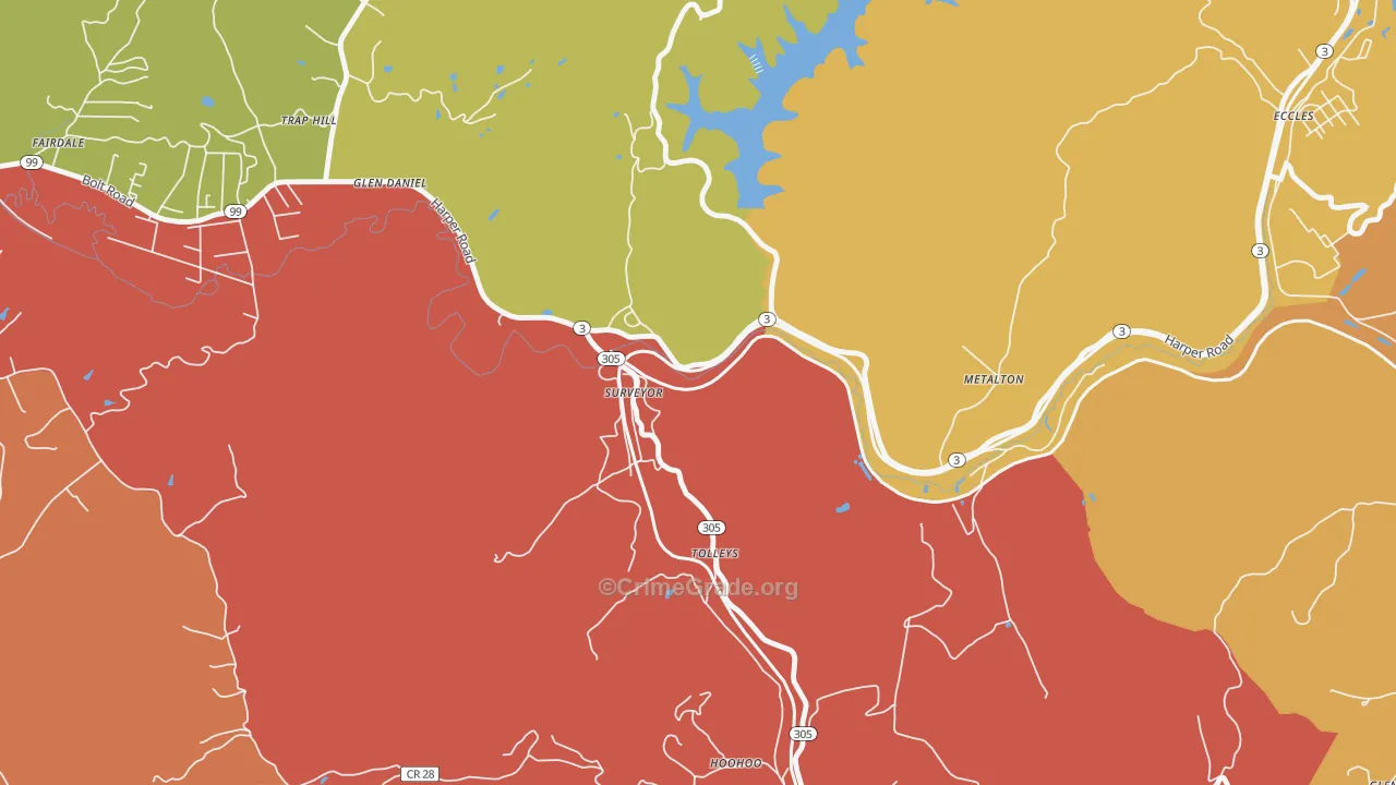 25932, WV Map of Theft Rates