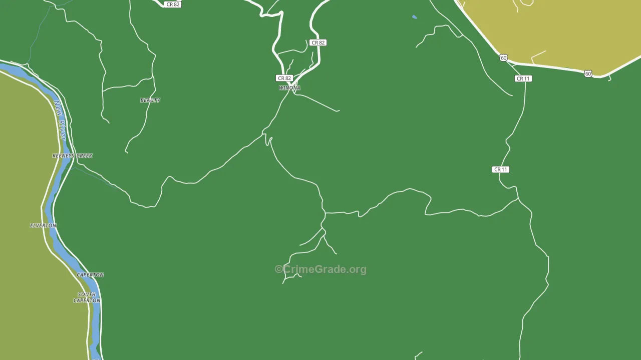 25942, WV Map of Theft Rates