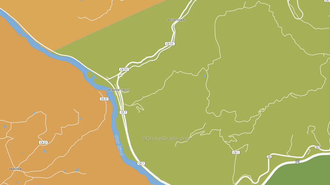 25977, WV Map of Theft Rates