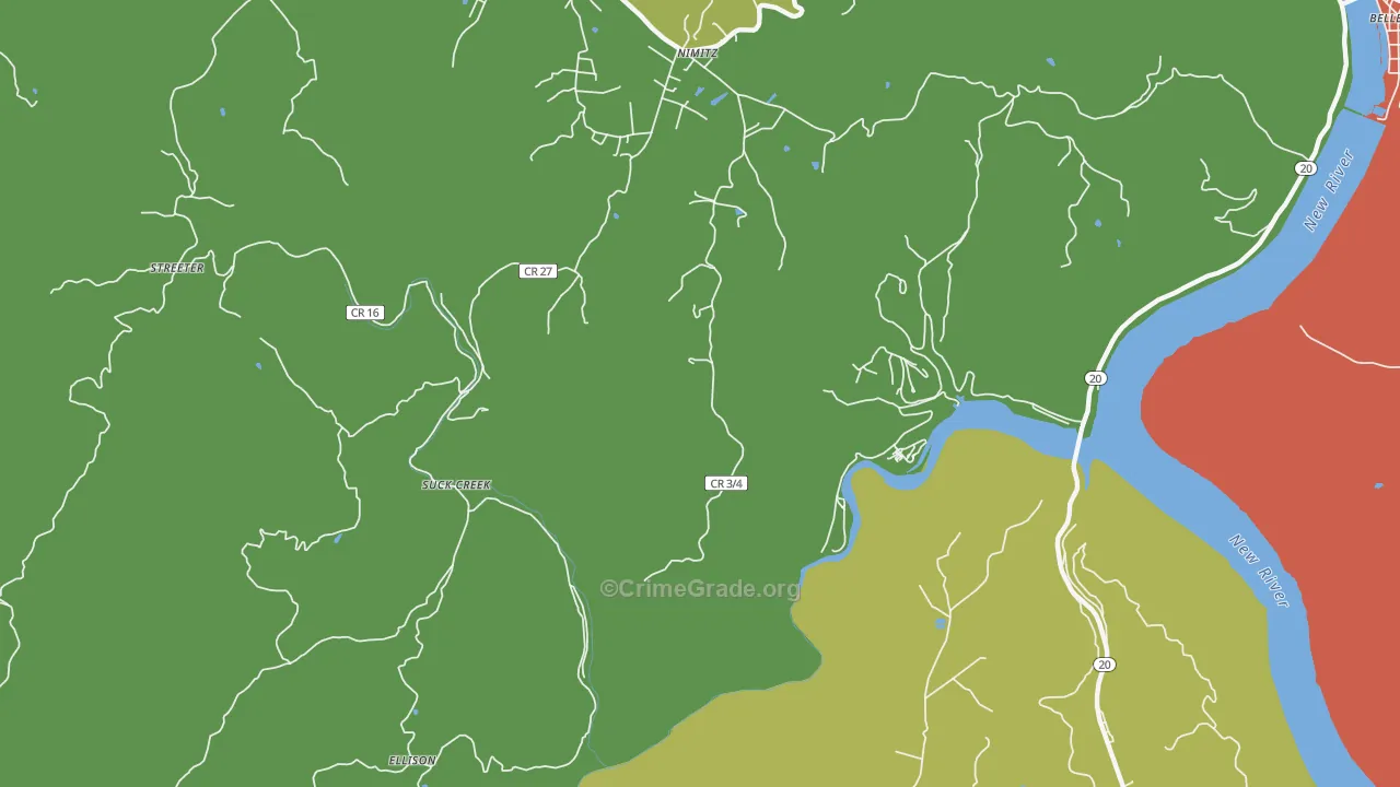 25978, WV Map of Theft Rates