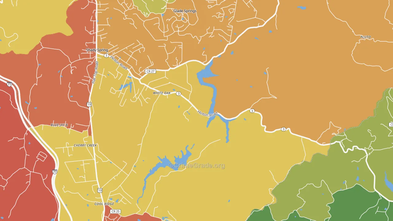 25989, WV Map of Theft Rates