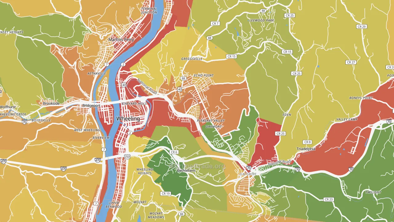 26003, WV Map of Theft Rates