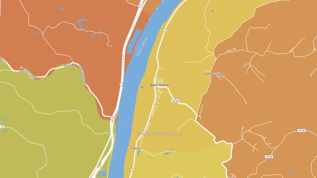26030, WV Map of Theft Rates